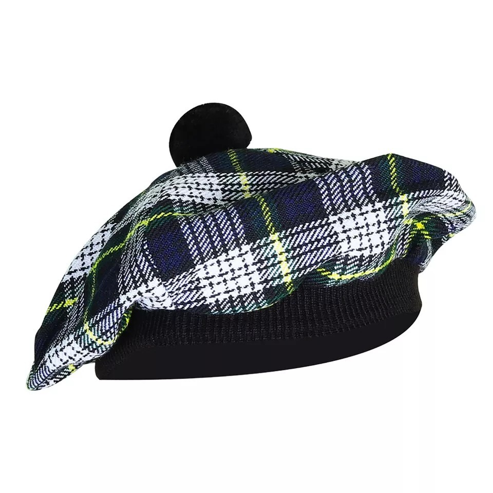 Men’s Dress Gordon TAM o’ SHANTER Bonnet Beret Balmorals Tartan Tammy Hat