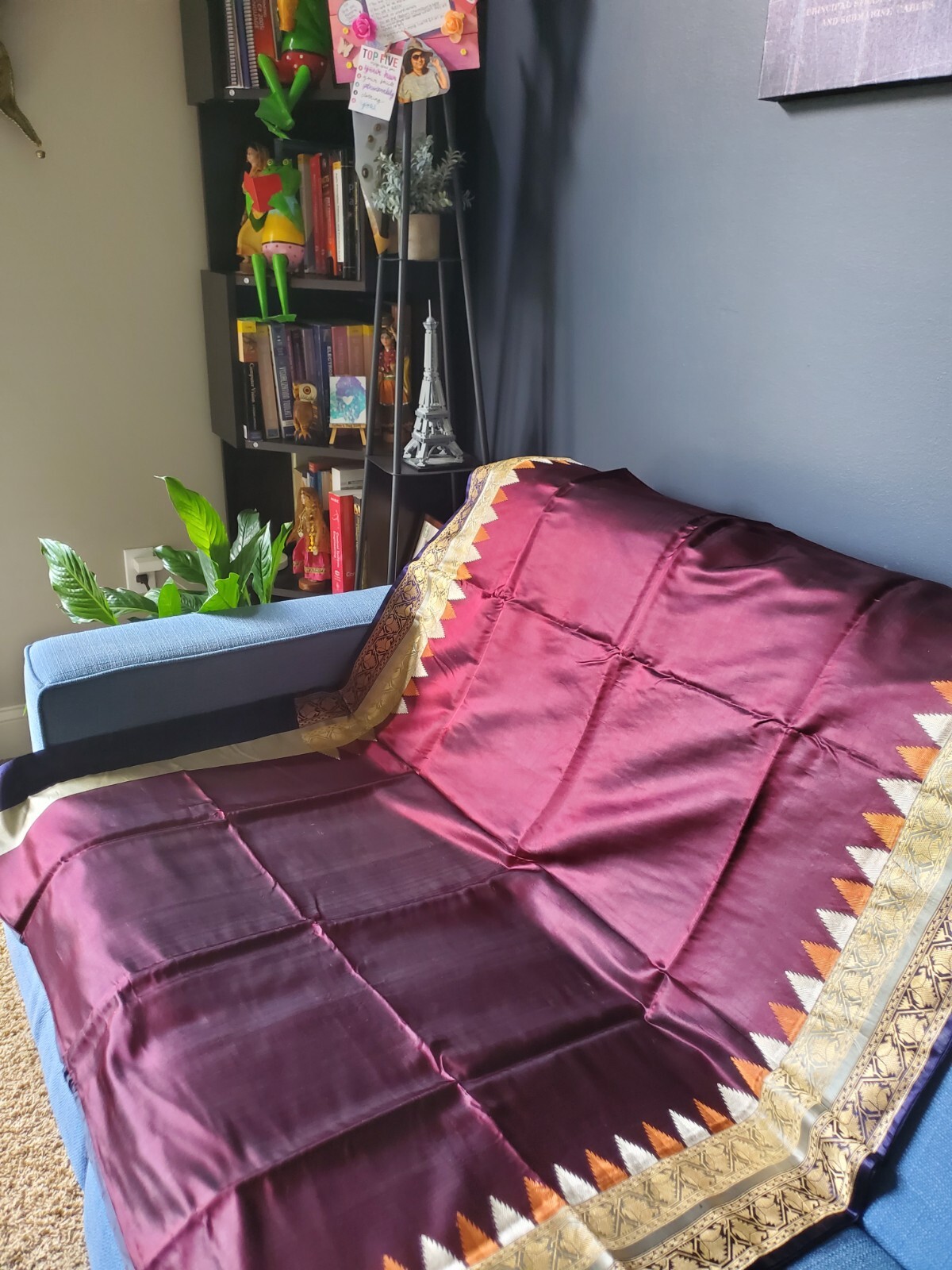 Women Designer Traditional Aithentic Valkalam Saree Handloom Indian Wedding