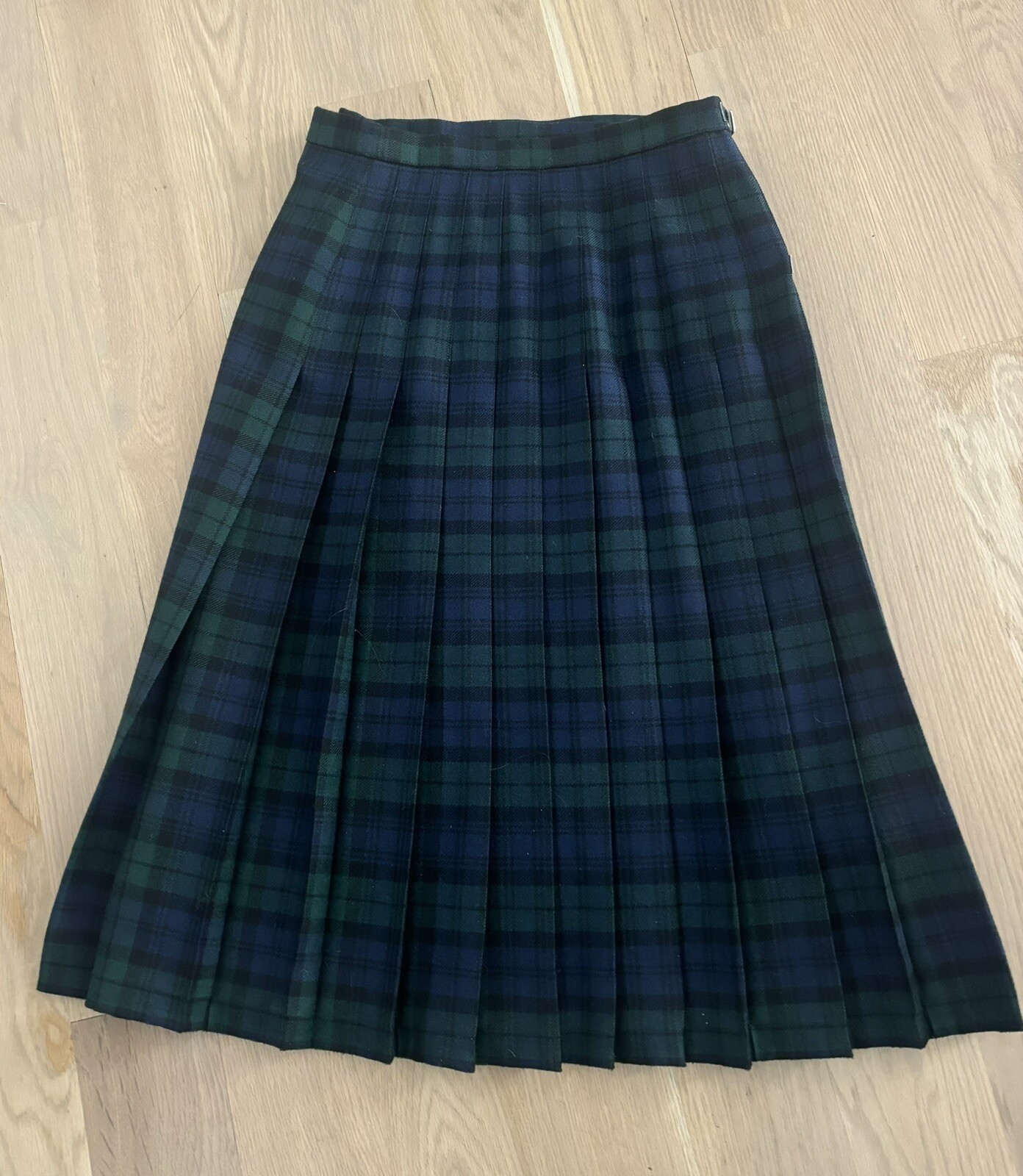 Vtg Hector Russell Kiltmaker Inverness Kilt Pure Wool Plaid Black Watch Tartan