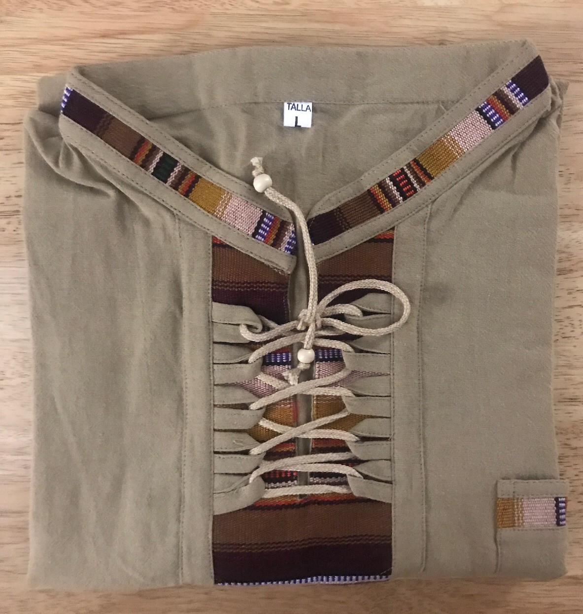 Camisa Tipica Chapina Talla L, 5 Colores, Guatemalan Hand Made Shirt Size L 5 Co