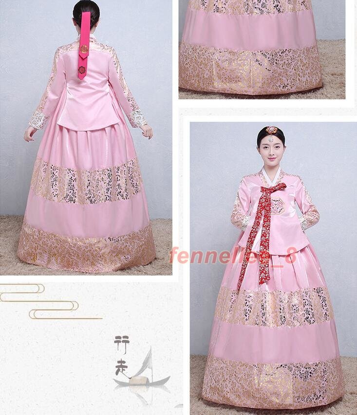 Women’s Hanbok Dress Traditional Korean Dress National Dress Set Stage Costumes