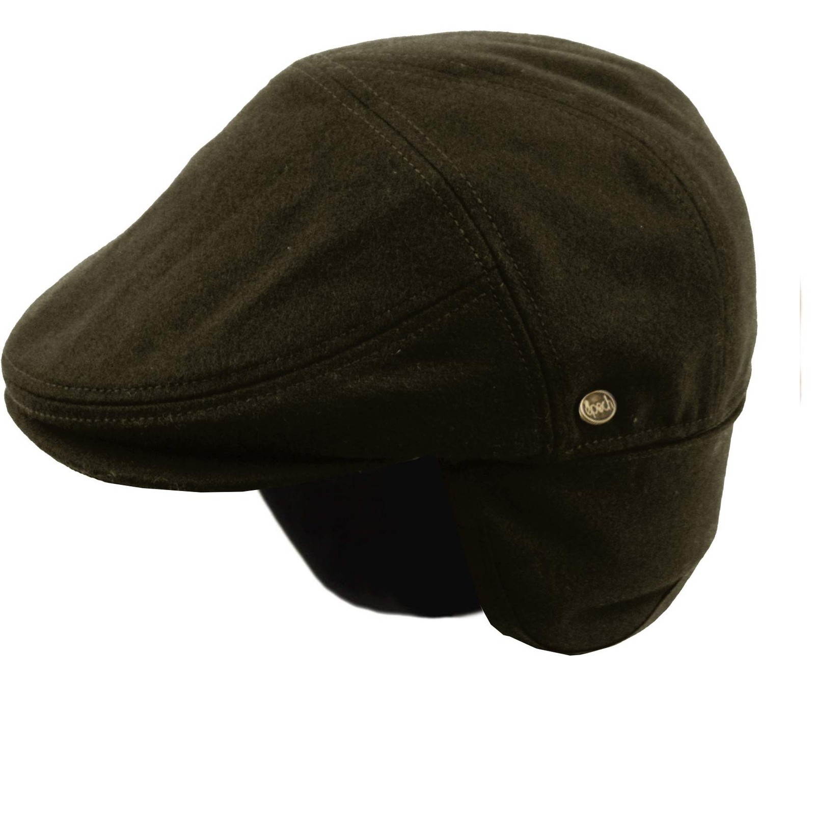 EPOCH Wool Blend Herringbone Winter Ivy Cabbie Hat w/Fleece Earflaps – Dri