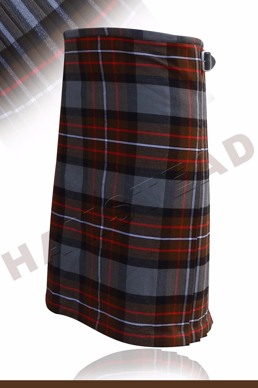 Weathered Ferguson Tartan Highland Scottish Traditional Pleated to Stripes Kilts