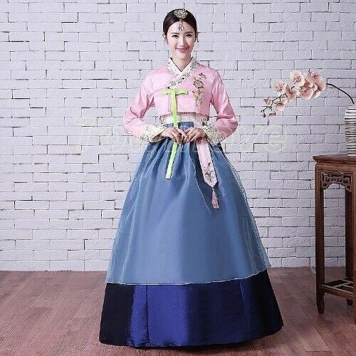 New Traditional Korean Hanbok Dress Korean Folk Stage Dance Costume Hanbok Dress