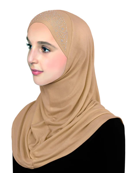 Lot of 12 JUNIOR SIZE Lycra Aiyah one piece Amira Hijab Pull On Headscarf Hijab