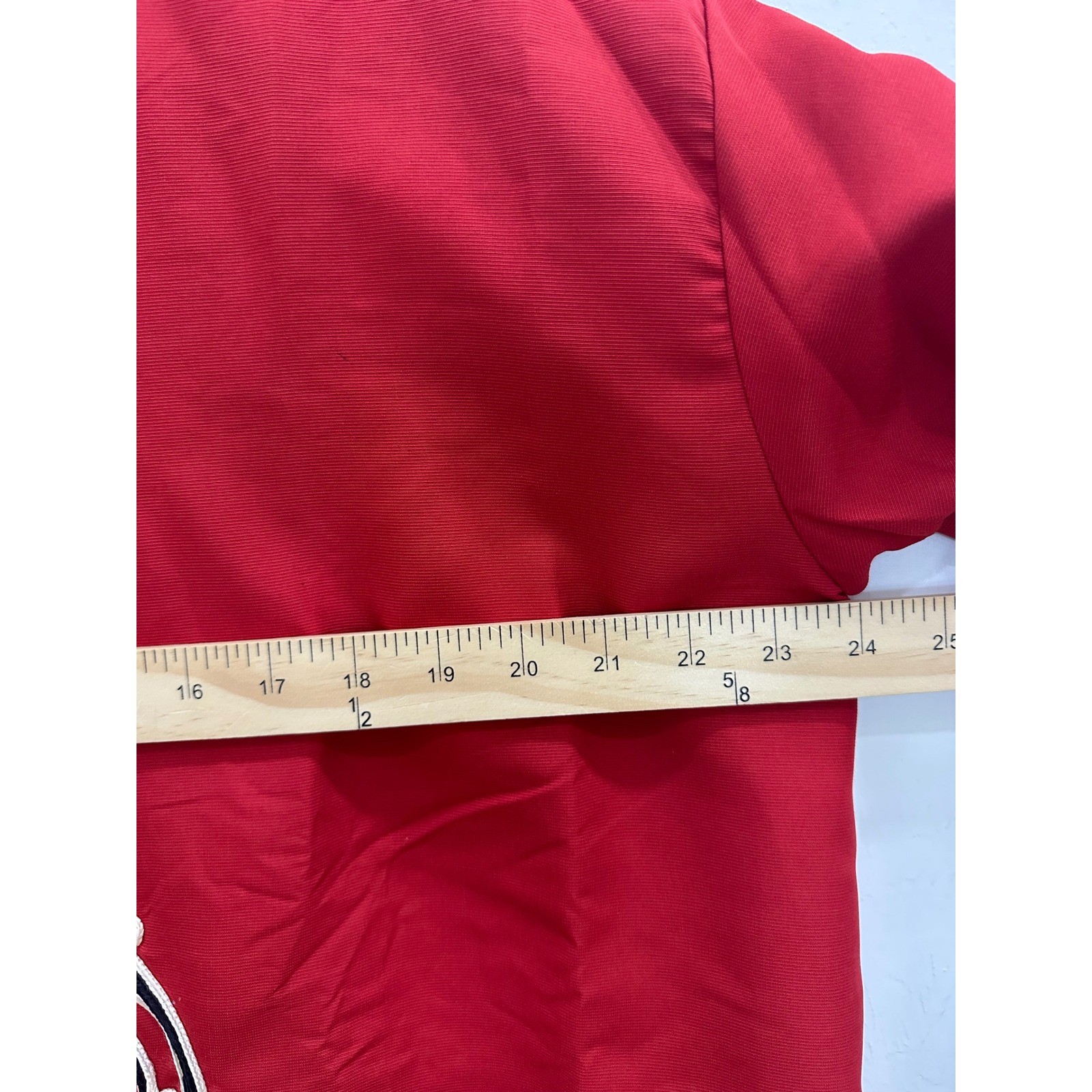 Made in A.R.E. Galabeya Robe Unisex Size 4 Red Good Embroidered Ethnic Egyptian