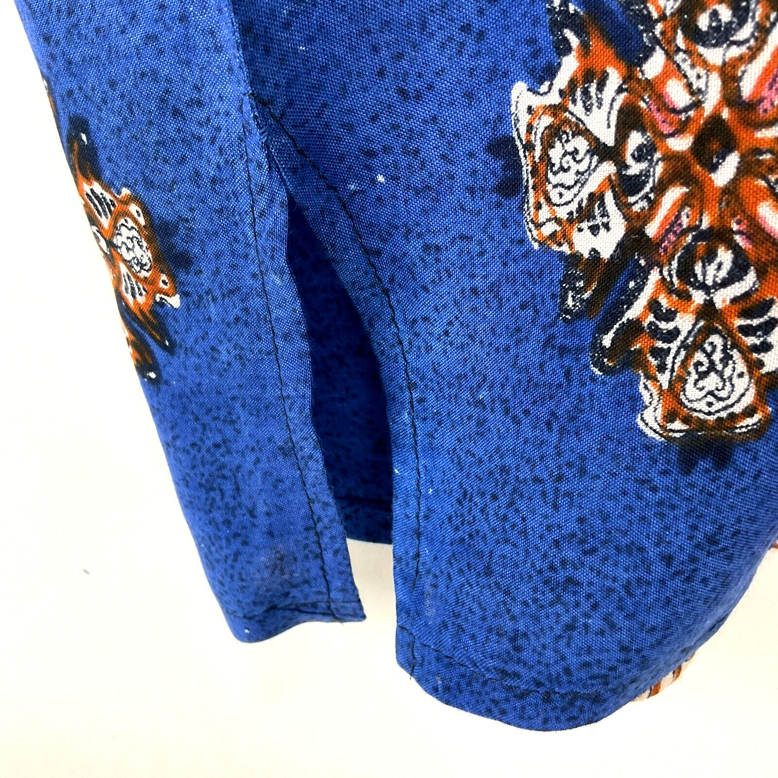 Unisex One Size Bali Tunic Batik Multicolor Pullover Elbow Sleeve Indonesia