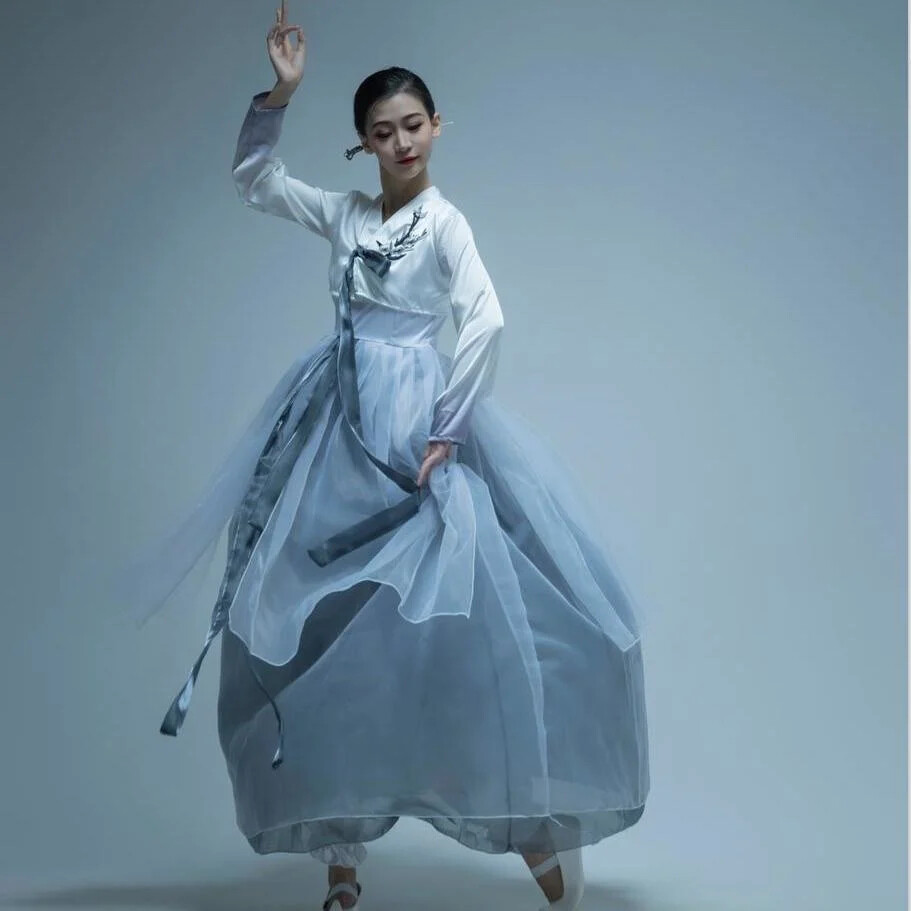 Women Korean Dress Improved Korean Court National Dance Cosplay Dresses Hanbok