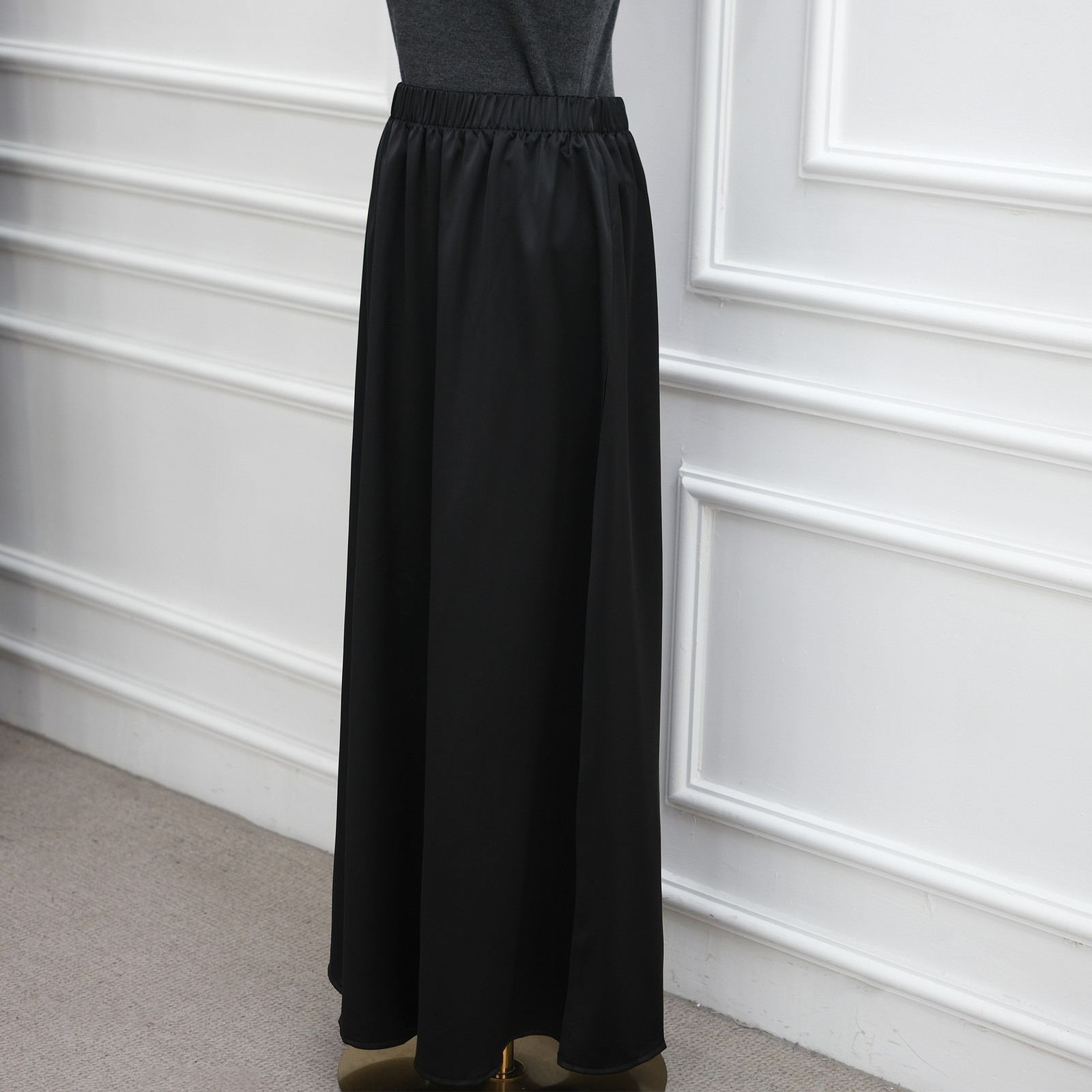Arab Lace Lower Hemline Drooping Style Blouse Comfortable Irregular Dress Skirt