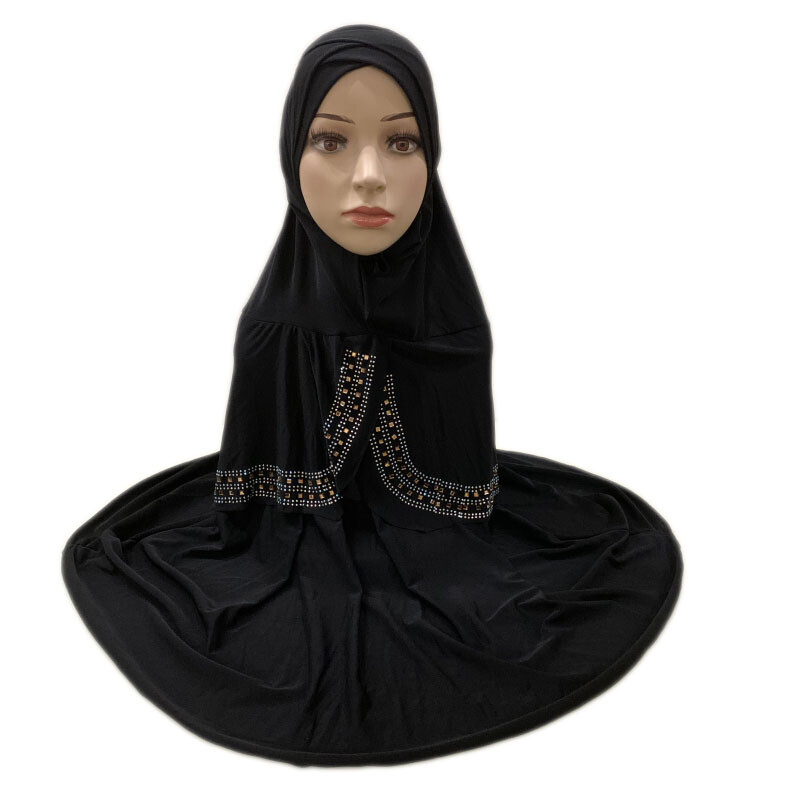 Muslim Women One Piece Headscarf Large Hijab Prayer Head Wrap Scarf Shawl Arab