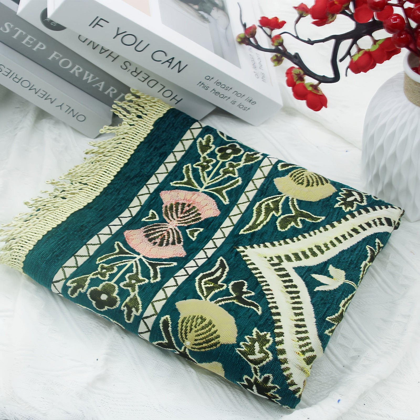 Middle East Muslim Travel Prayer Rug Thin Moroccan Portable Salah Meditation Mat