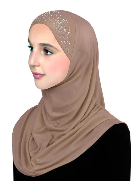 Lot of 12 JUNIOR SIZE Lycra Aiyah one piece Amira Hijab Pull On Headscarf Hijab