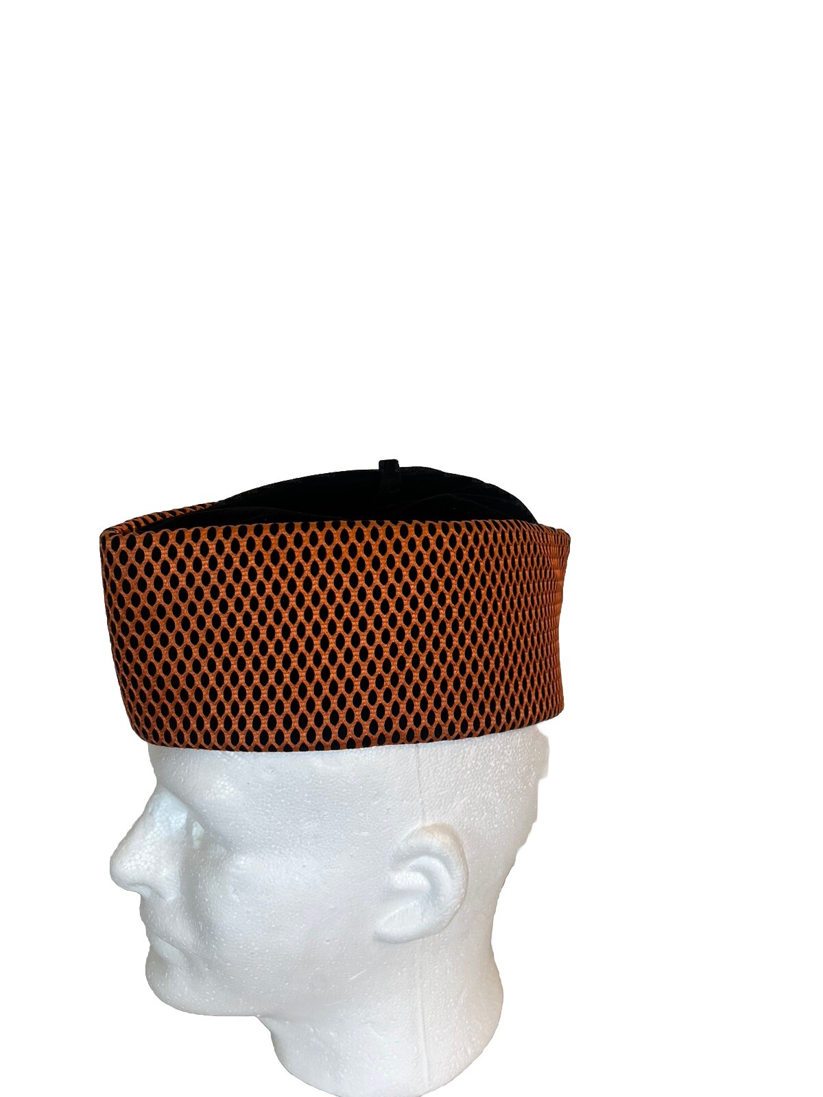 Men’s Brown Handmade African Traditional Chieftaincy Hats. One Size,