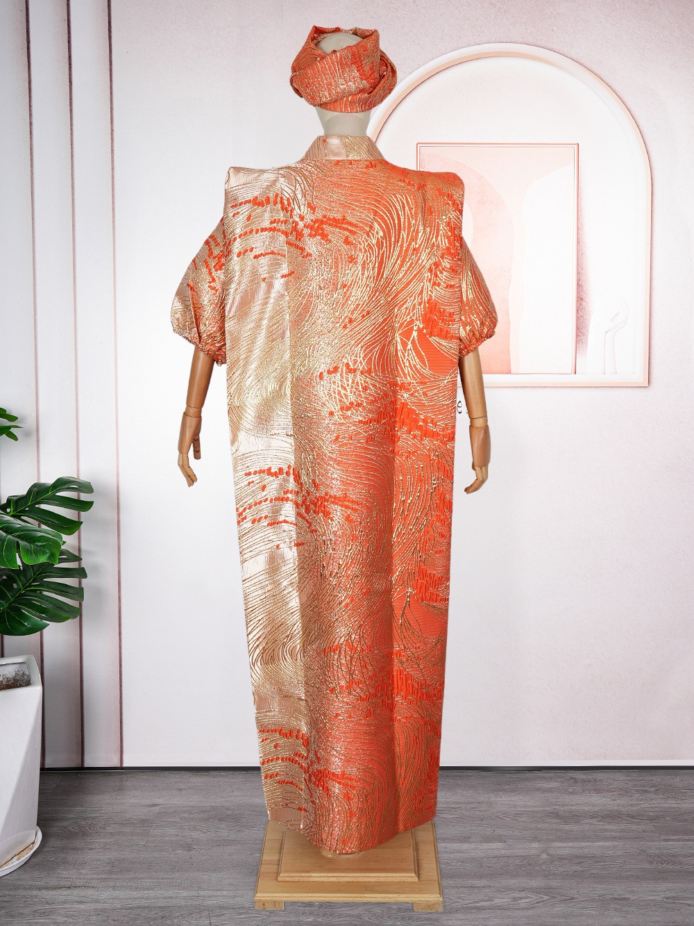 African Maxi Dress for Women Elegant Arabic Kaftan Caftan Lady Dashiki One Size