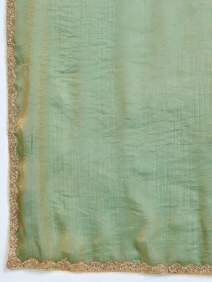 Women’s Two Tone Fendy Chiffon Saree Party Wear Designer Border Work Saree