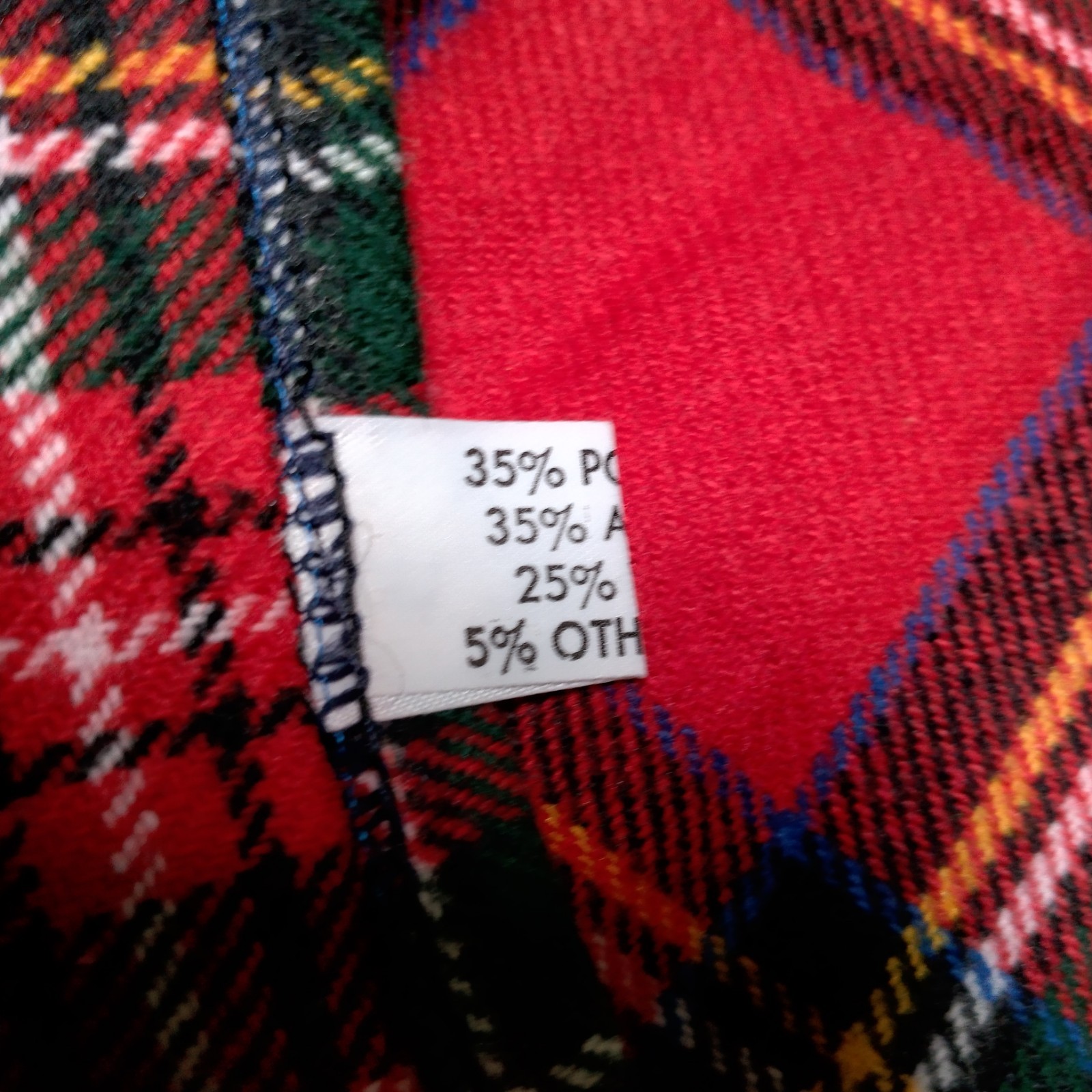 Blarney Woolen Mills Scottish Kilt Youth Size 26 Royal Stewart Tartan Red Skirt