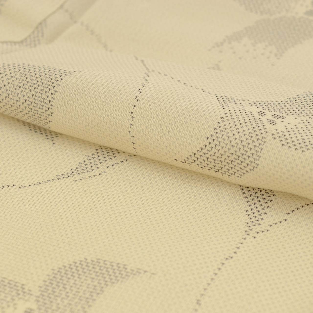 Vintage Japanese Kimono | Summer Shiro Oshima Tsumugi | Beige Silk | uu0732b