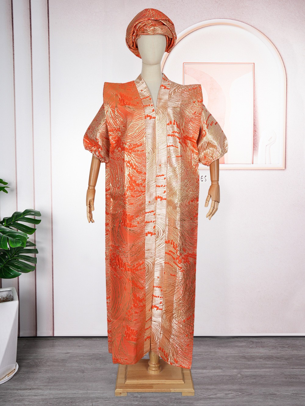 African Maxi Dress for Women Elegant Arabic Kaftan Caftan Lady Dashiki One Size