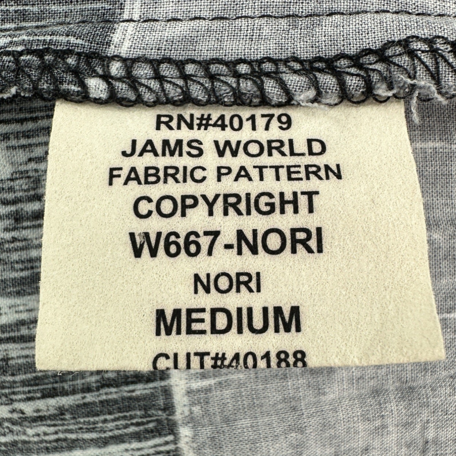 Jams World M RARE Vintage W667-NORI Pattern Hawaiian Kimono Tunic Jacket Blazer