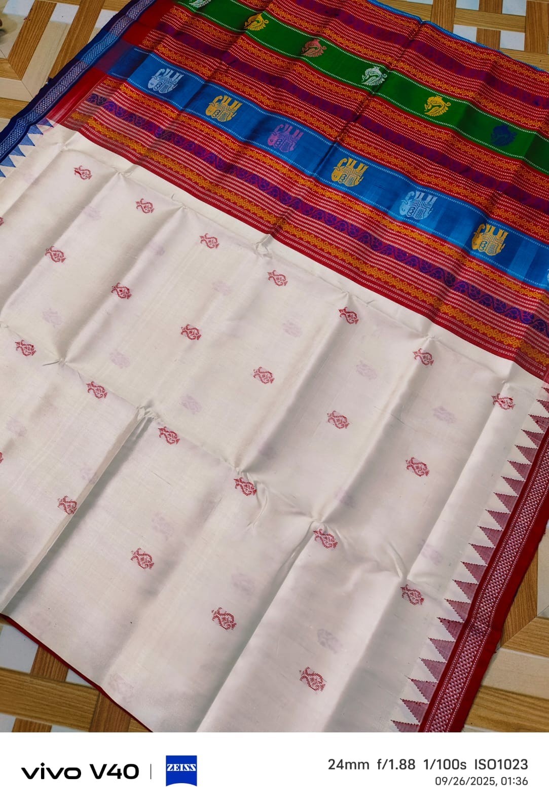 Contemporary Ikkath Gopalpur Fine Tussar silk saree