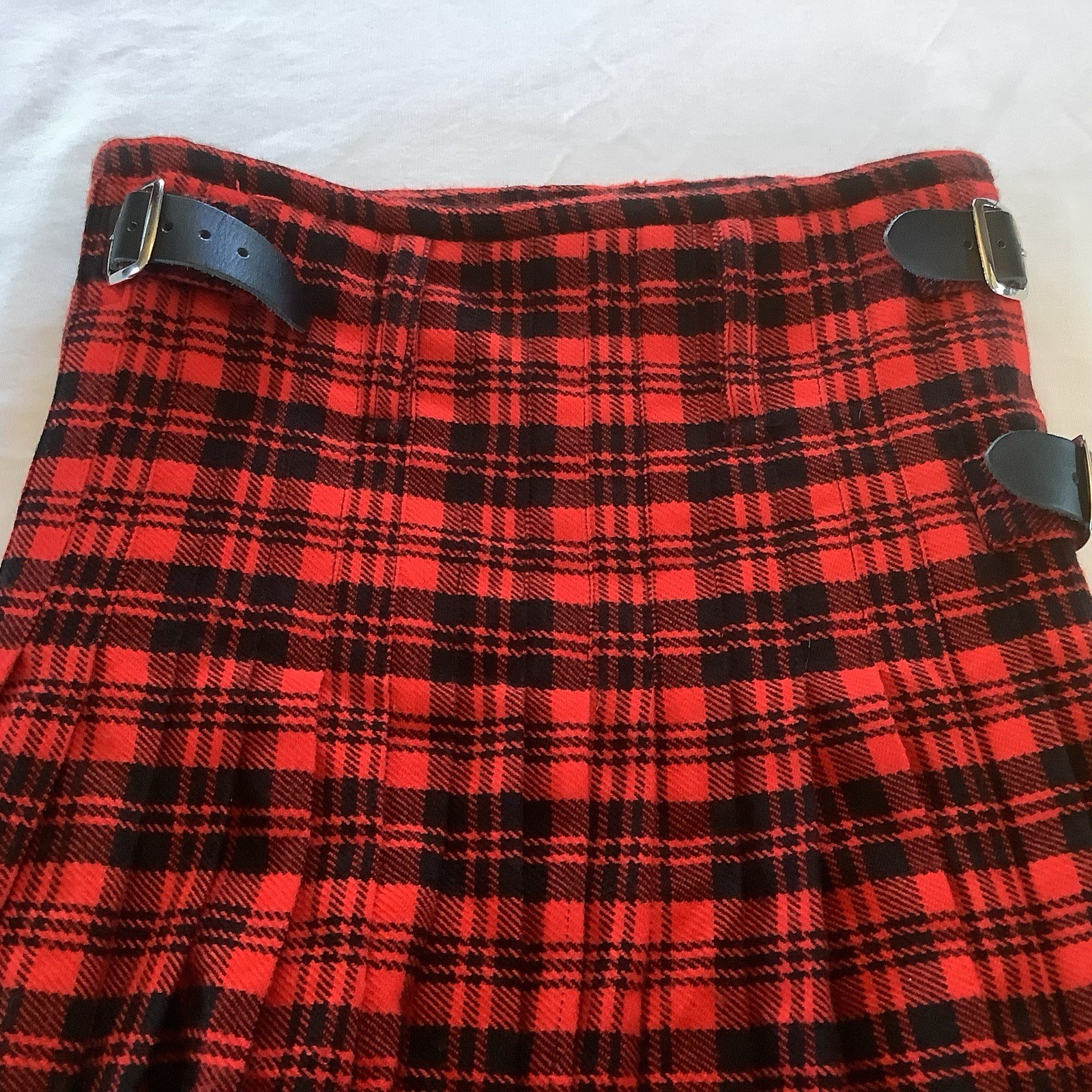 Tartan Red Plaid Scottish Kilt Size 32 American Highlander Tartan Kilt