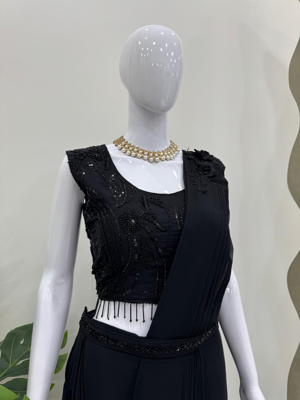 Bollywood Party Wear Dhoti Pattern Saree Blouse Dress Ethnic Stylish Sari Attire