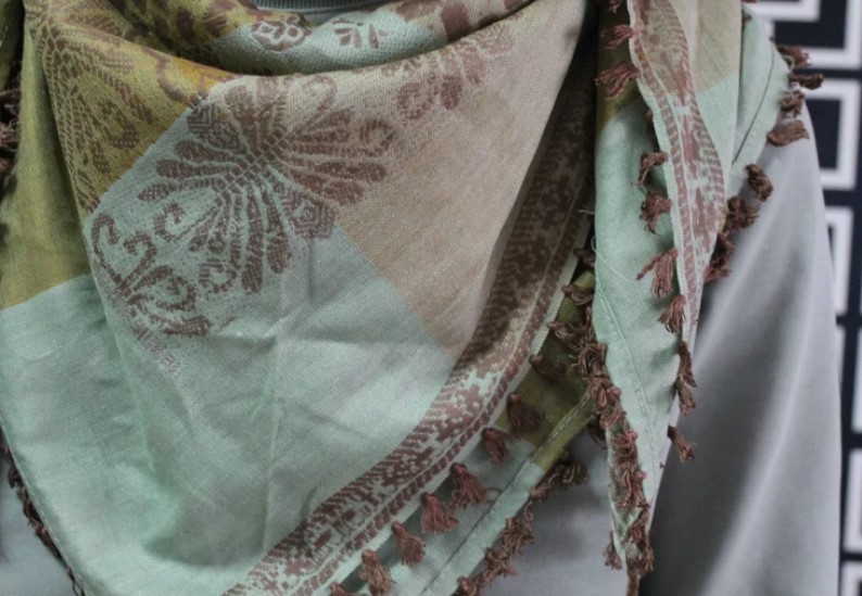 Kaffiyeh Scarf, Headscarf Palestine, Turkish Hijab, Cloth Face Mask, Gift Girl