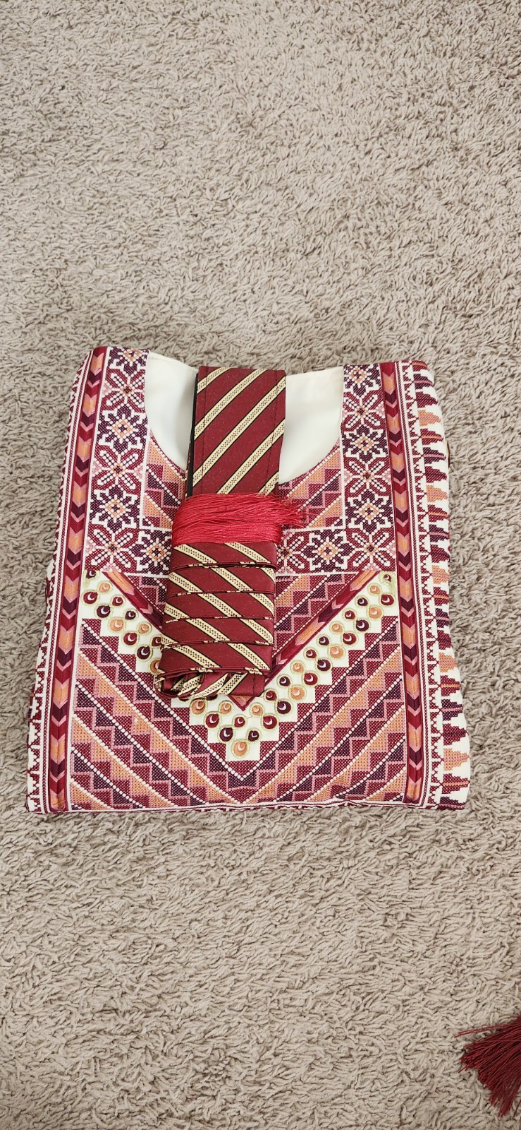 Palestinian Thobe Girl Age 10-12 51 In Length Embroidered Tatreez Made in Palest