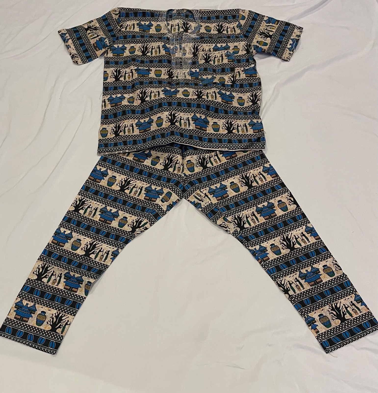 medium 2 peice set mens african
