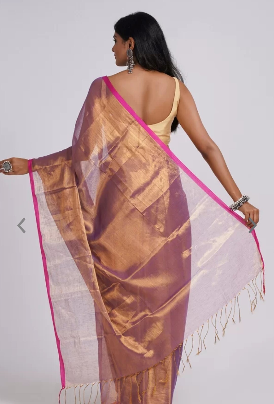 “Tisu Cotton Saree | Lightweight & Breathable | Summer Wear Sari”