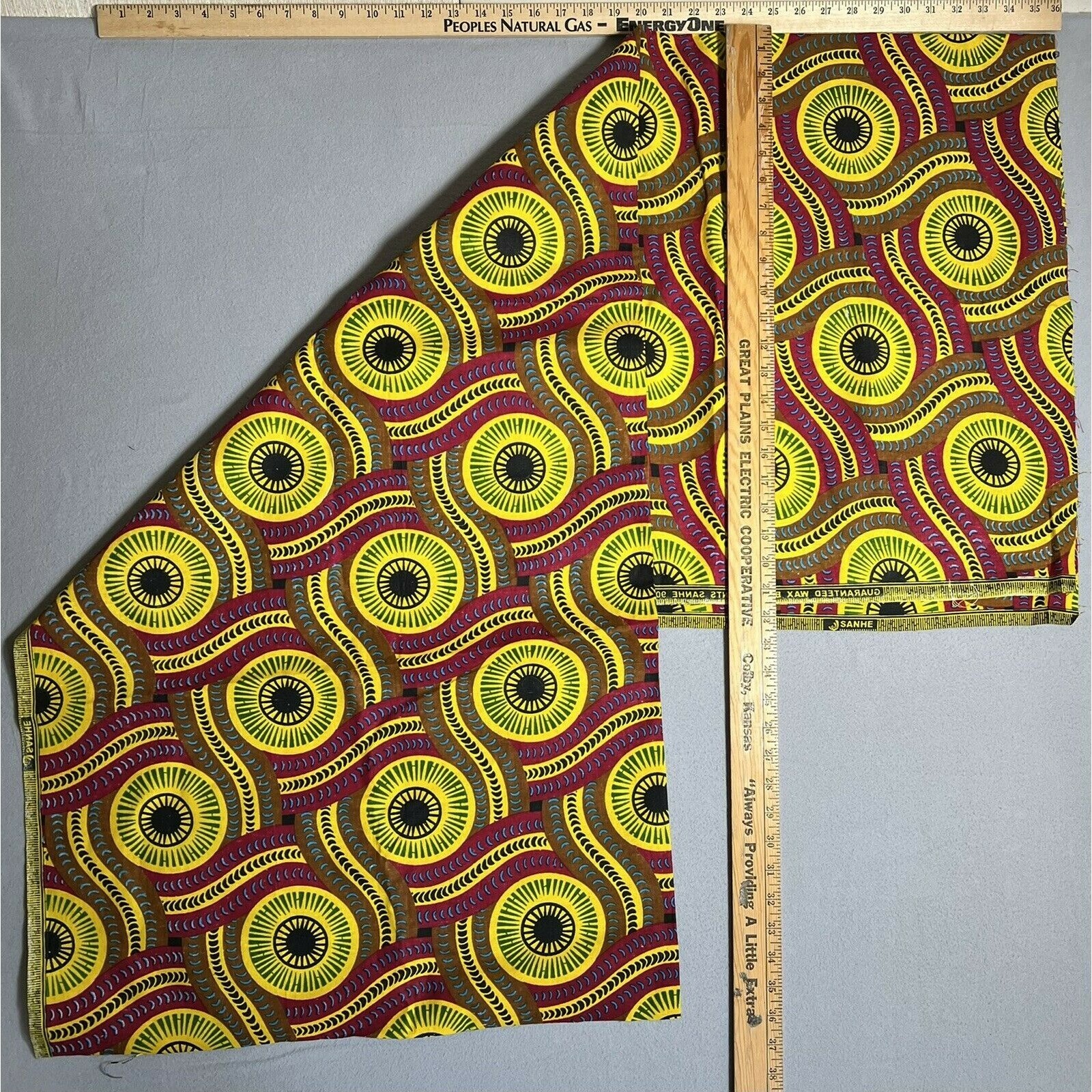 Serpent African Print Real Sanhe 90116 Wax Block Fabric Ankara Less Than 2 Yards