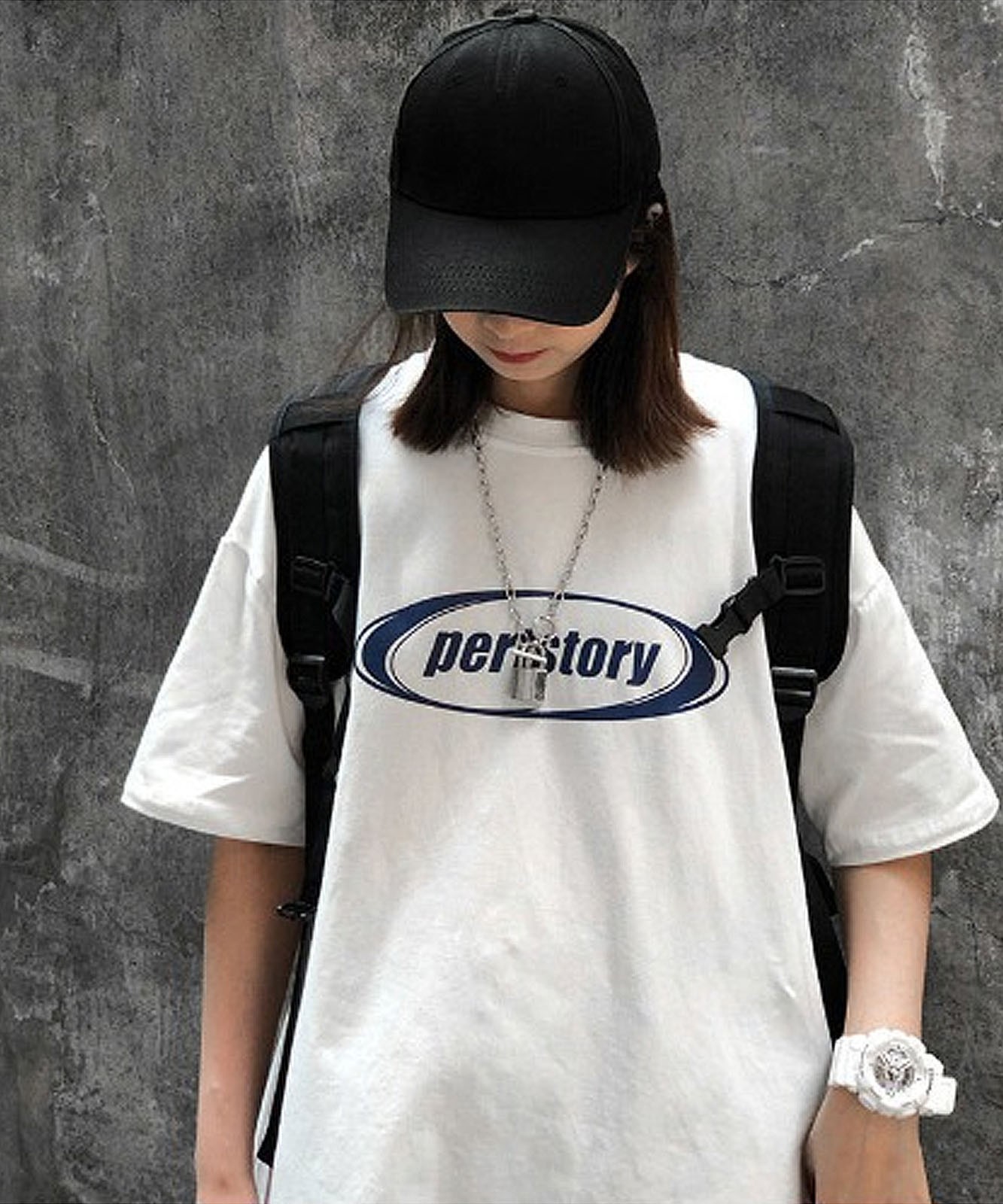 DEVICE select Street-Style Loose Fit Short-Sleeve T-Shirt Unisex