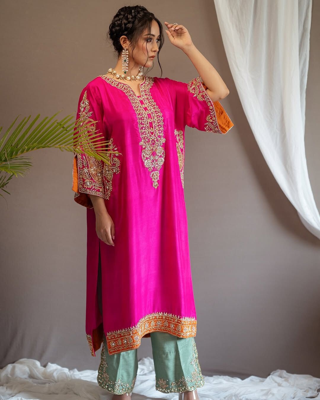 Pakistani Embroidery Salwar Kameez Readymade Suits anarkali Kurti Pant Plazzo 7