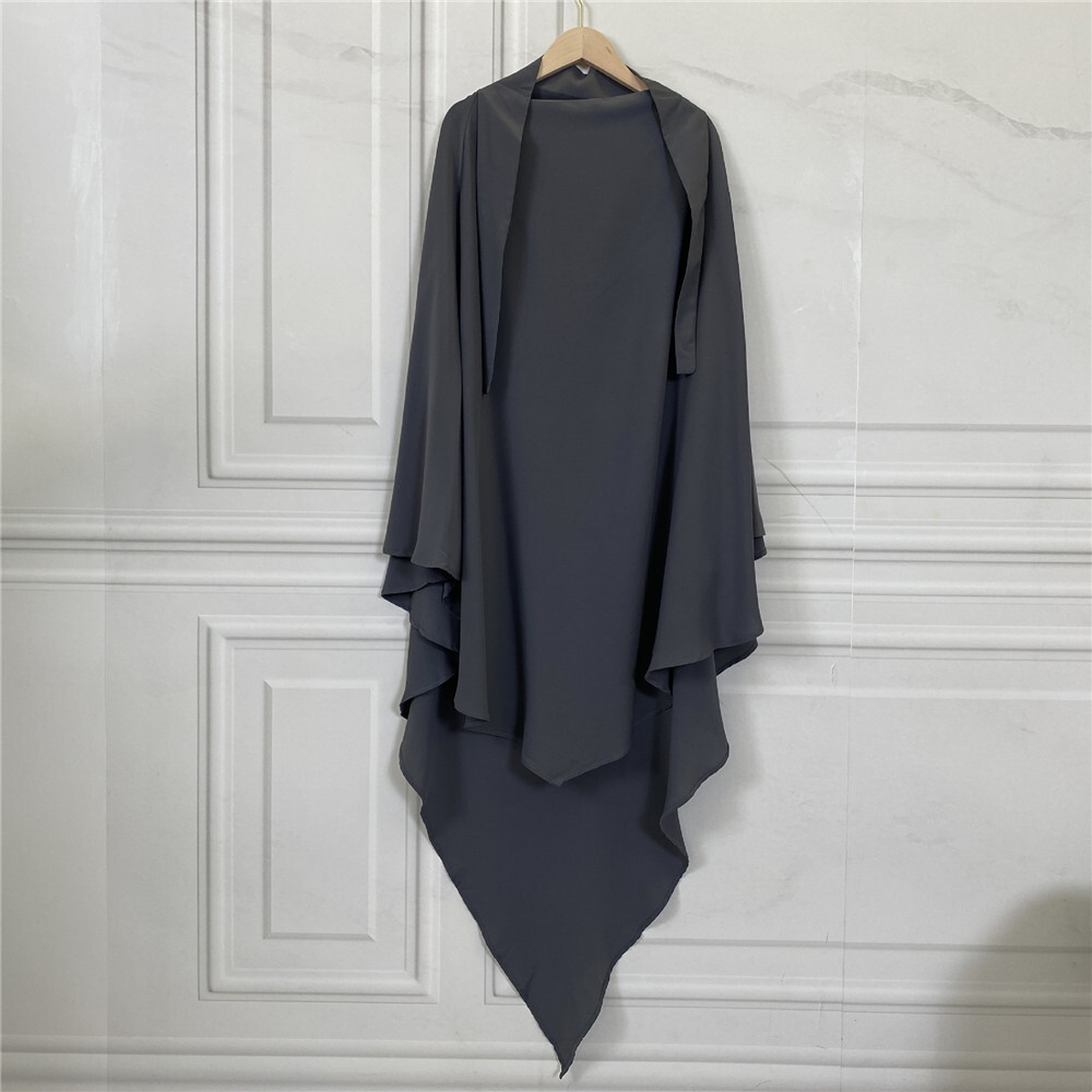 Eid Ramadan Muslim Overhead Abaya Large Hijab Khimar Scarf Islamic Jilbab Niqab
