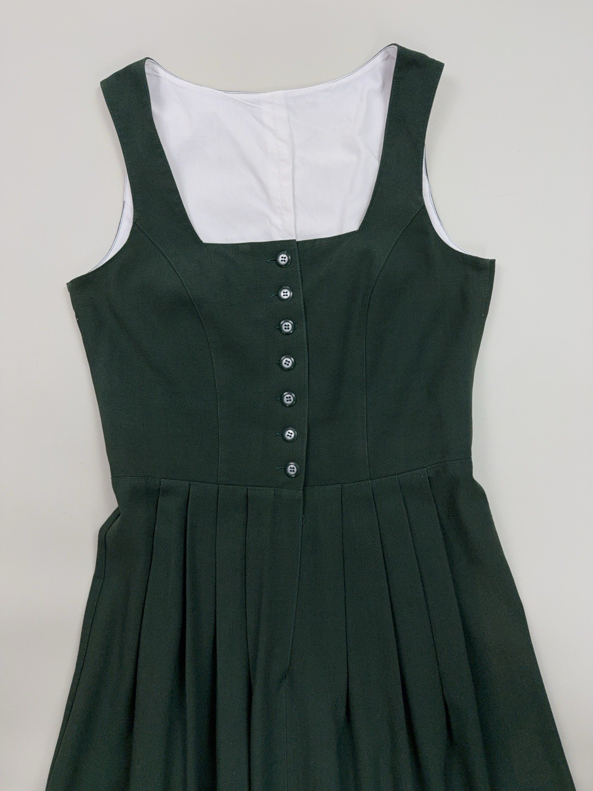 Women’s Green Dirndl Dress Blouse Apron Set Oktoberfest Bavarian Trachten Size M