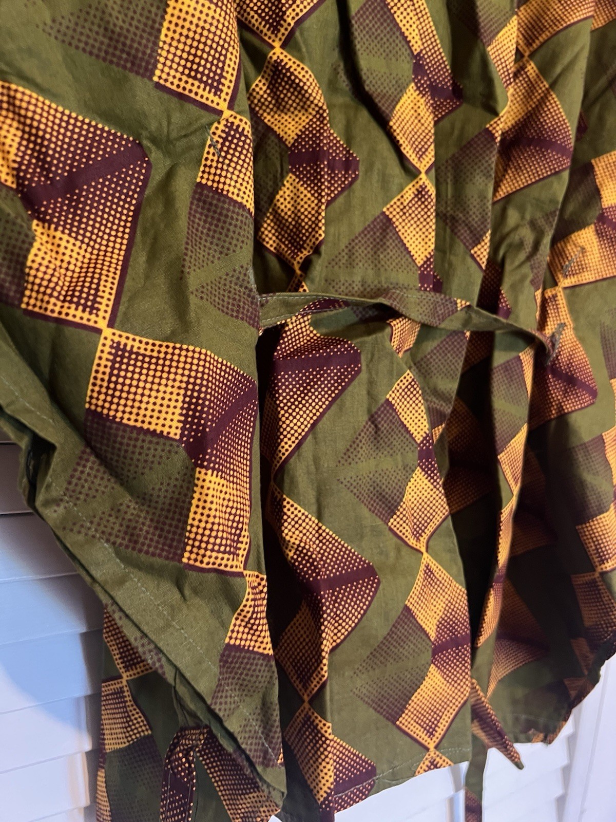 NIGERIAN AFRICAN Women’s Shirt Size Medium M Handmade Dashiki Shirt
