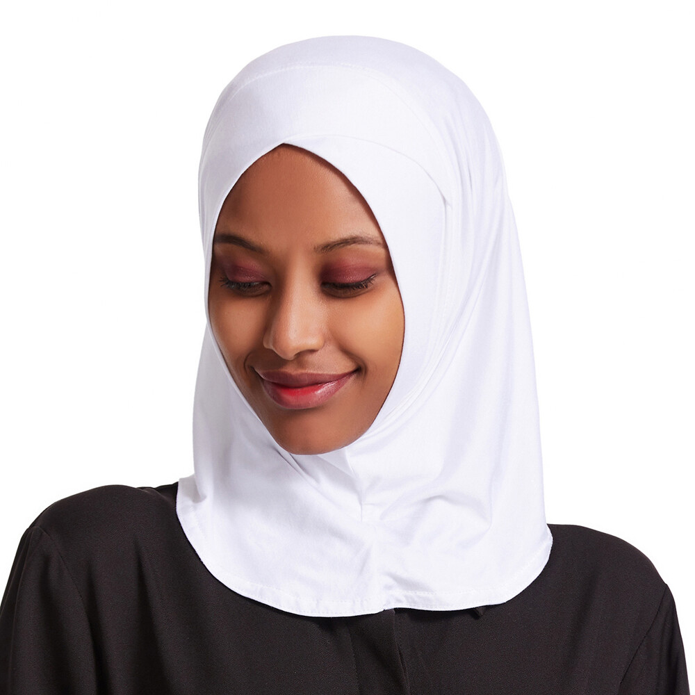 One Piece Muslim Women Hijab Amira Cross Scarf Ninja Turban Wrap Headwear Cover