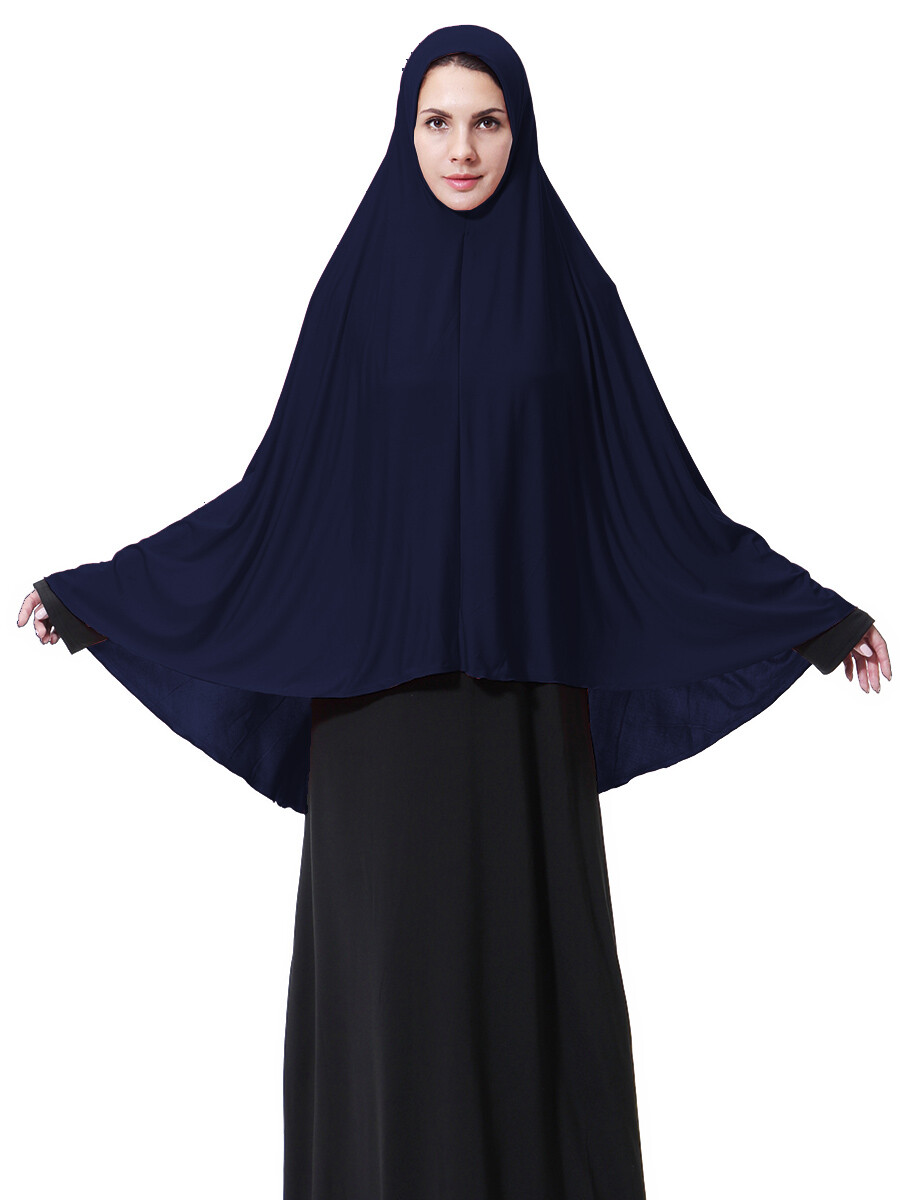 Muslim Women One Piece Amira Hijab Khimar Prayer Scarf Niqab Burqa Islamic Arab