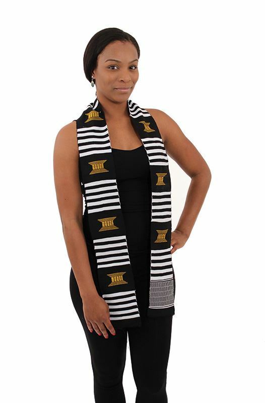 Woven Kente Sash from Ghana – More Colors Available – Hand made