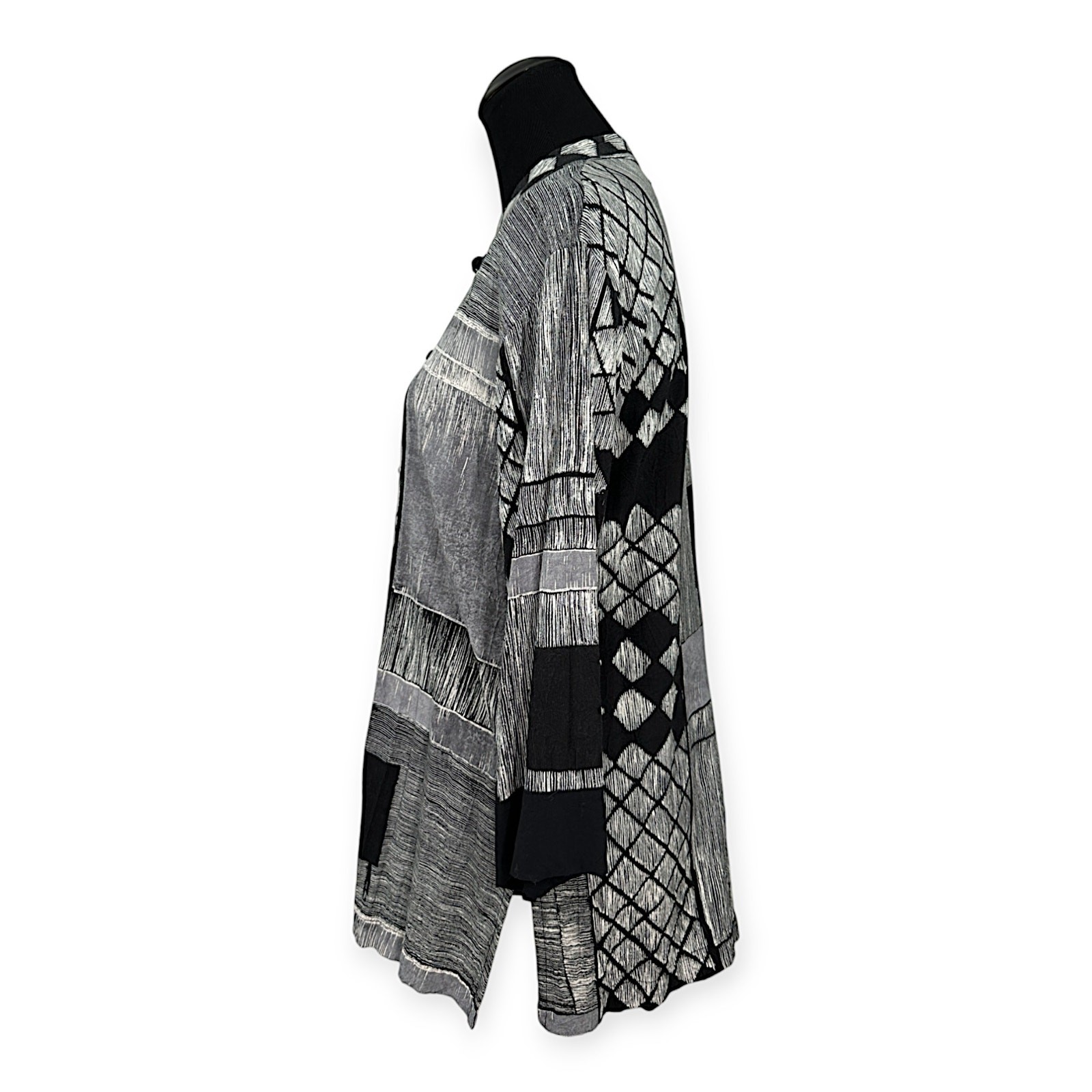 Jams World M RARE Vintage W667-NORI Pattern Hawaiian Kimono Tunic Jacket Blazer