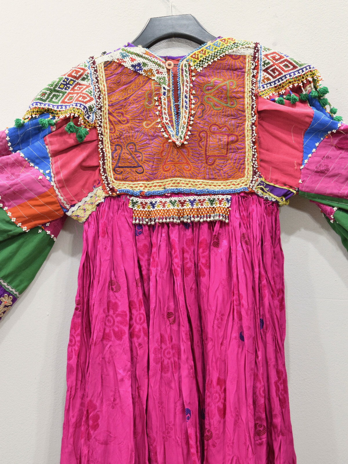 Dress Vintage Afghani Kutchi Handmade Beaded Dress