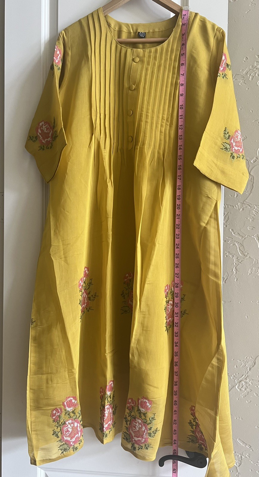 Beautiful Indian Ethnic Mul-Cotton Anarkali Kurta, Pant & Dupatta 3 Piece Set
