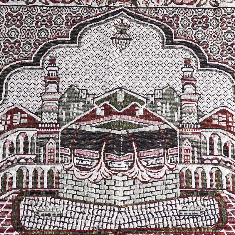 1PC Muslim Turkish Islamic Prayer Rug Salat Musallah Sejadah Mat Tassel Carpet