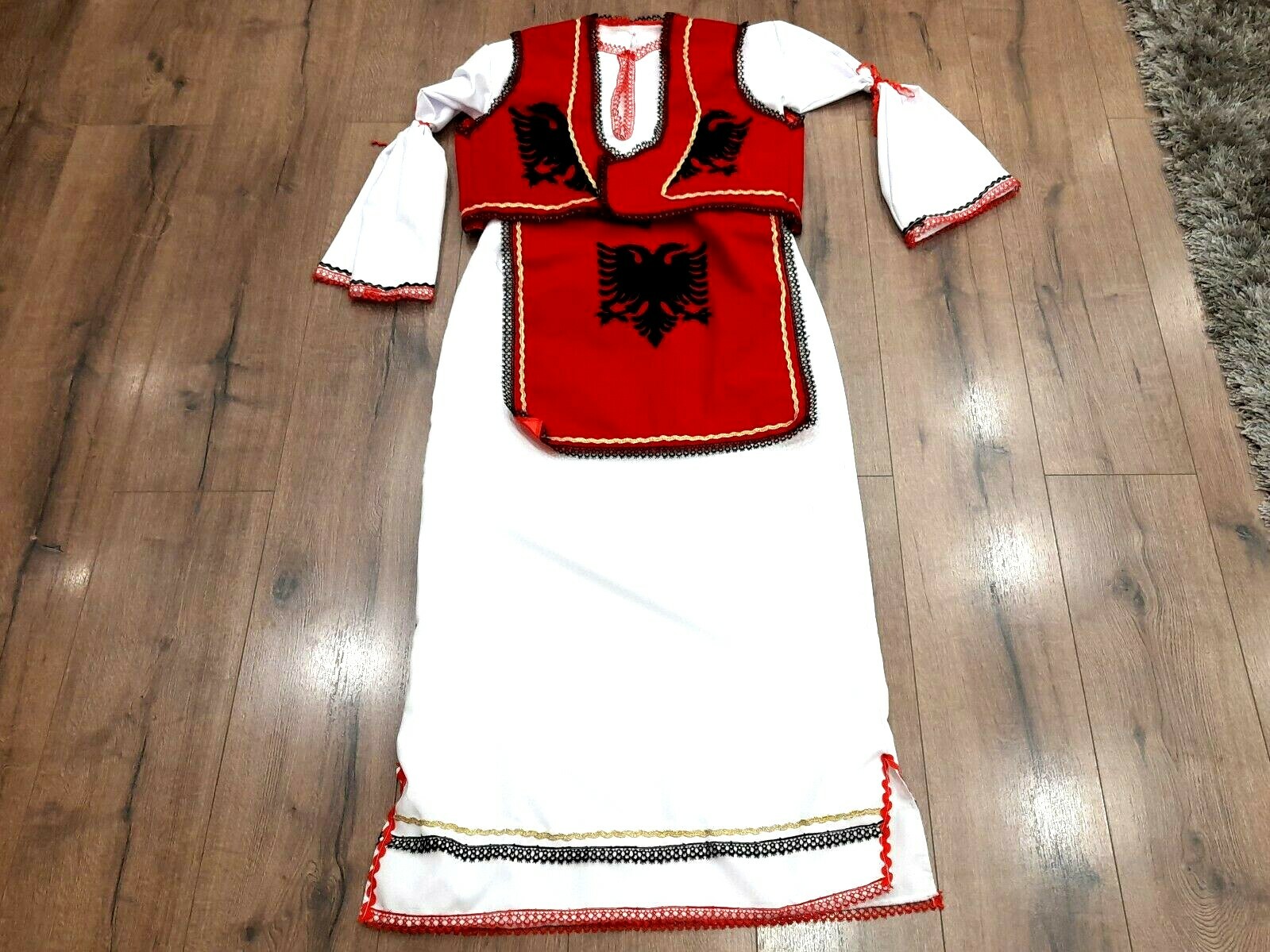 NEW ALBANIAN TRADITIONAL FOLK POPULAR COSTUME GIRLS SIZE L FOR ADULTS #28