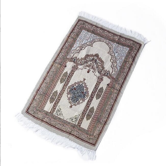 Islamic Meditation Mat Turkish Portable Muslim Prayer Rug Carpet Tassel Worship