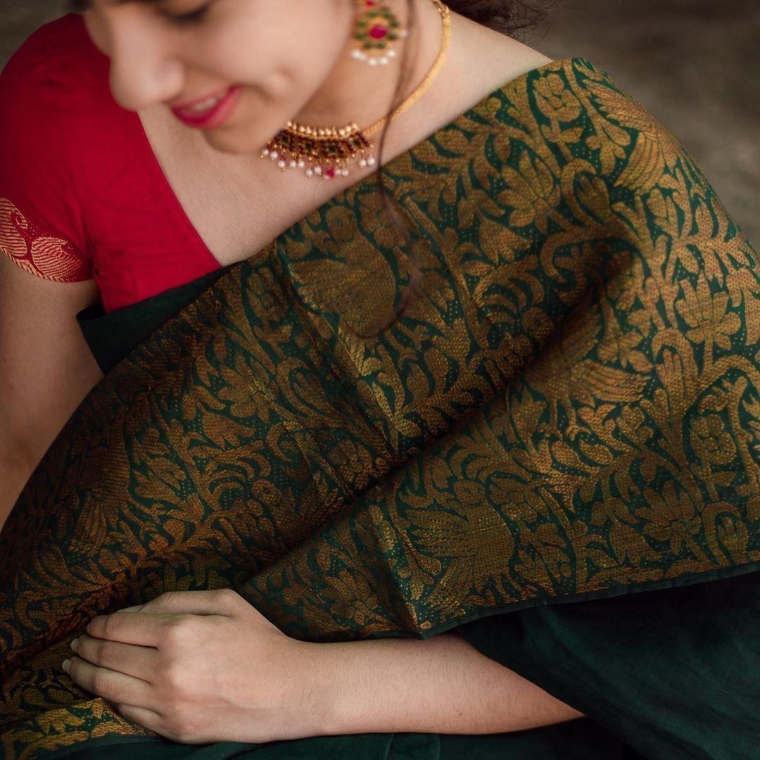 New Indian Cotton Silk Saree/Sari With Blouse Piece Party Wedding Wear For Women