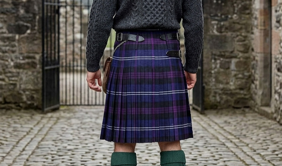 Men’s Scotland’s Tartan Kilt Heritage Handmade Traditional Highland Clan Dress