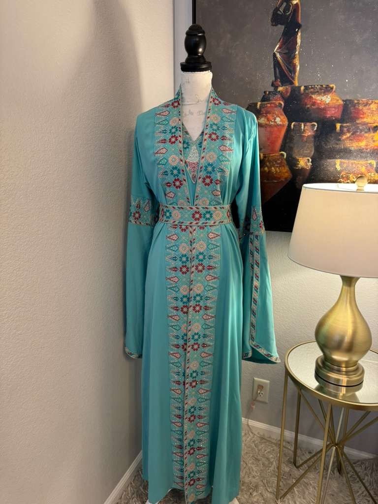 Ityn Jalabiya – Women’s Embroidered Dress, Perfect for Eid, Abaya, Ramadan