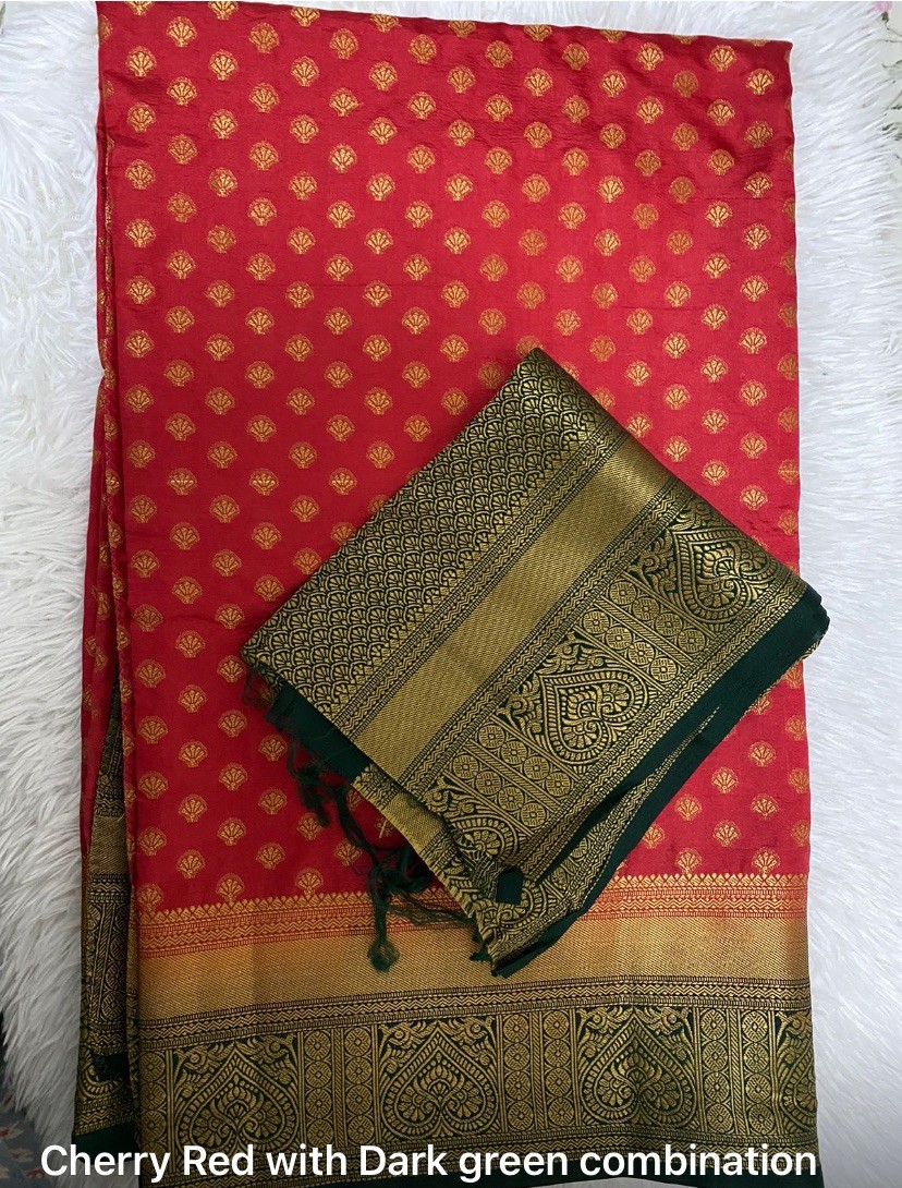 Soft silk Saree (fall Pico Done) Blouse Unstichted
