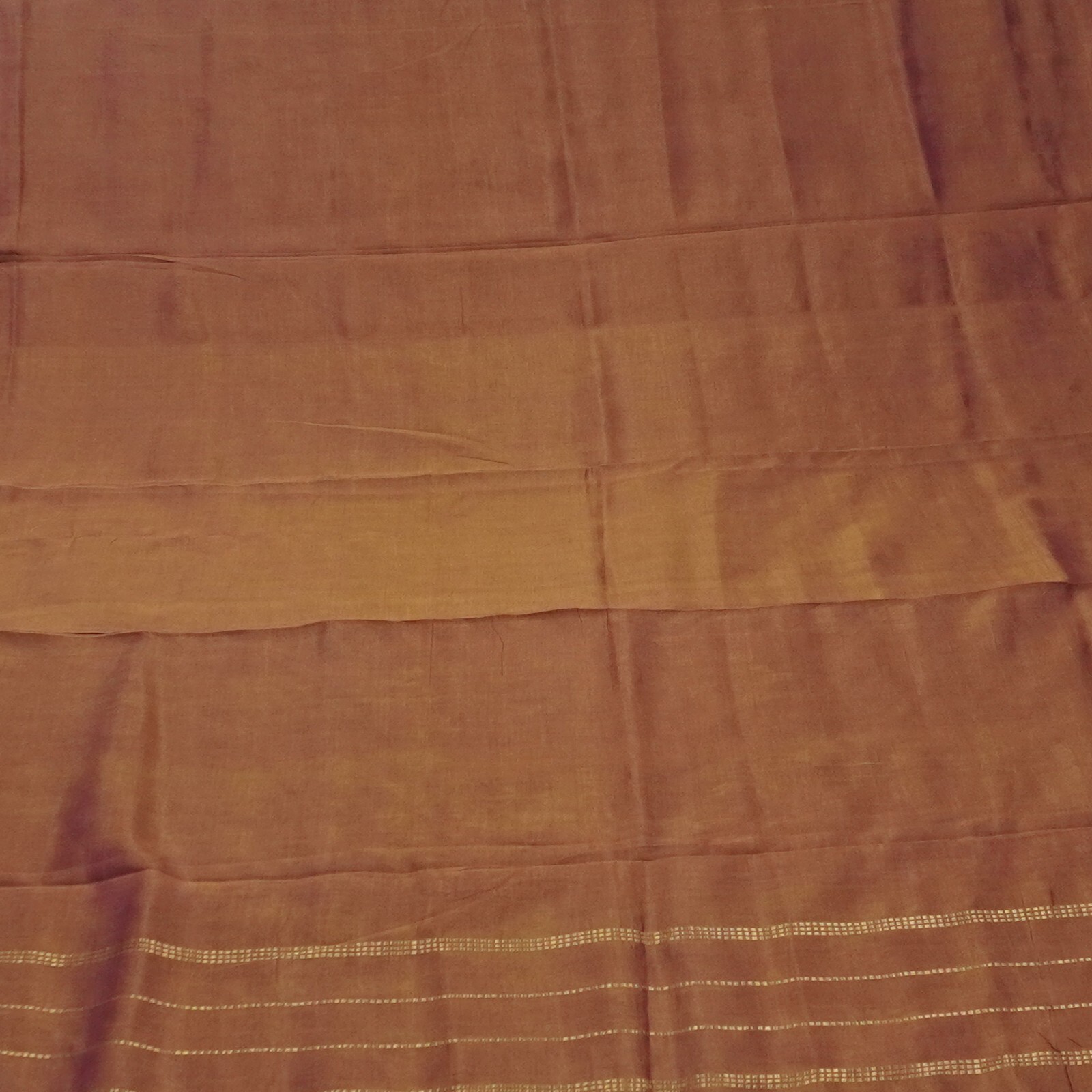 Vintage Pink Dual Tone Sarees 100% Pure Cotton Zari Handwoven Sari 5YD Fabric